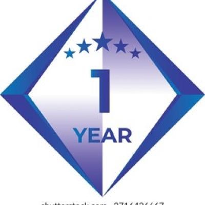 1 Year Anniversary Badge Five Star