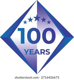 100 Years Anniversary Badge Five Star