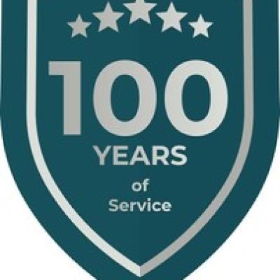100 Years Service Teal Shield - find similar on Depositphotos