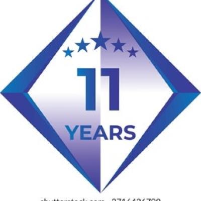 11 Years Anniversary Badge Five Star - find similar on Shutterstock