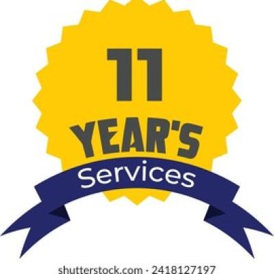 11 Years Services Badge - find similar on Vector Stock
