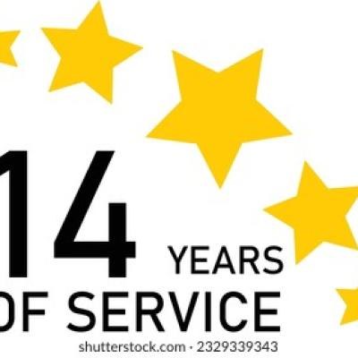 14 Years Service Experience Tag - find similar on Envato Elements