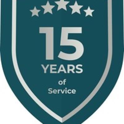 15 Years Service Teal Shield - find similar on Depositphotos