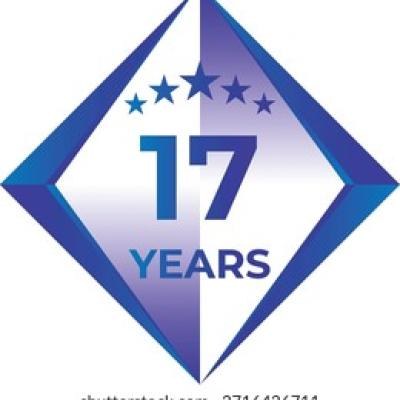17 Years Anniversary Badge Five Star