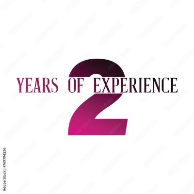 2 Years Of Experiance - find similar on Vector Stock