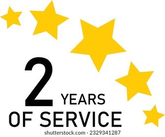 2 Years Service Experience Tag