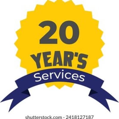 20 Years Services Badge - find similar on Shutterstock