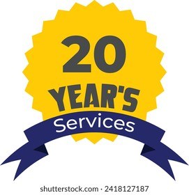20 Years Services Badge