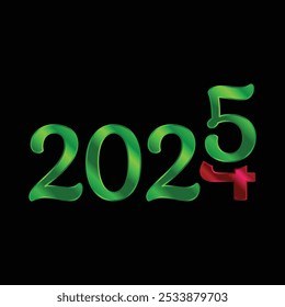 2025 Metallic Attractive Typography Design