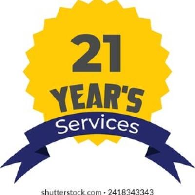 21 Years Services Providing - find similar on Dreamstime