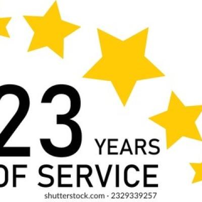 23 Years Service Experience Tag - find similar on Dreamstime