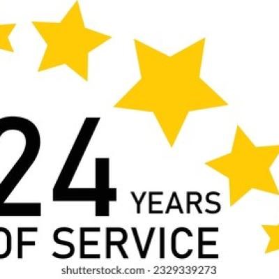 24 Years Service Experience Tag - find similar on Depositphotos