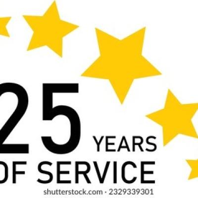 25 Years Service Experience Tag - find similar on iStock