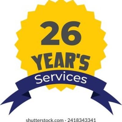 26 Years Services Providing