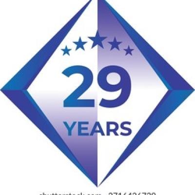 29 Years Anniversary Badge Five Star
