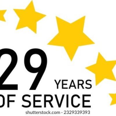 29 Years Service Experience Tag