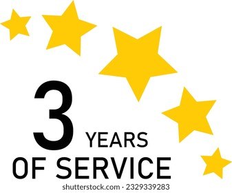 3 Years Service Experience Tag