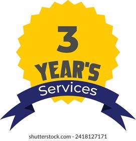 3 Years Services Badge