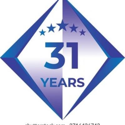 31 Years Anniversary Badge Five Star