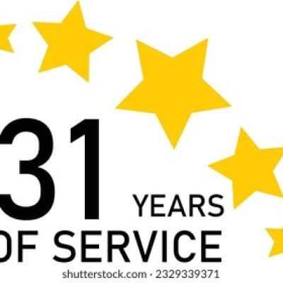 31 Years Service Experience Tag