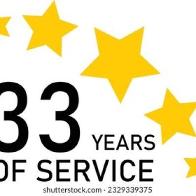 33 Years Service Experience Tag - find similar on Adobe Stock