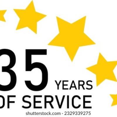 35 Years Service Experience Tag - find similar on Shutterstock