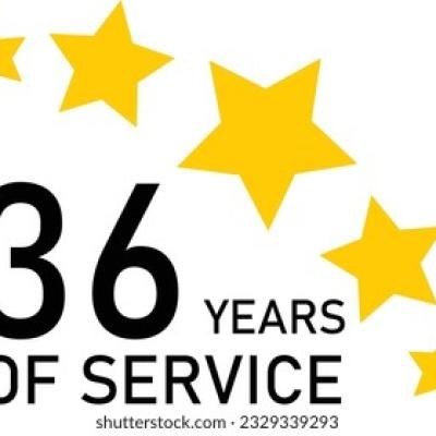 36 Years Service Experience Tag - find similar on Shutterstock