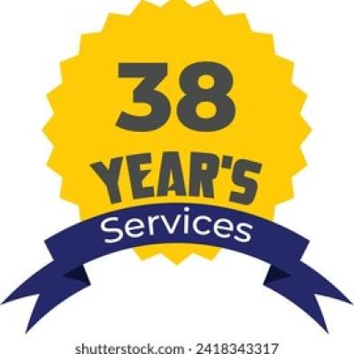 38 Years Services Providing - find similar on Vector Stock