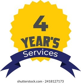 4 Years Services Badge
