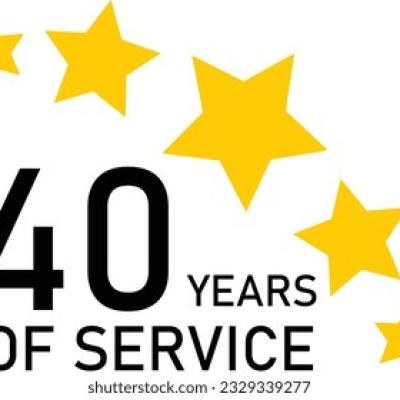 40 Years Service Experience Tag - find similar on Depositphotos