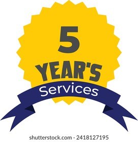 5 Years Services Badge