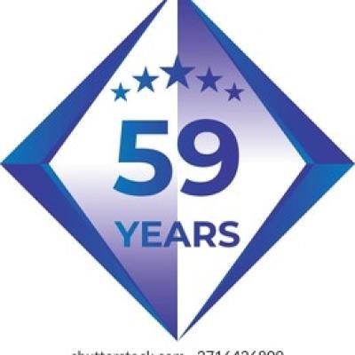 59 Years Anniversary Badge Five Star - find similar on Shutterstock