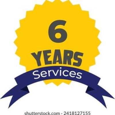 6 Years Services Badge