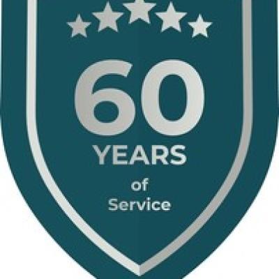 60 Years Service Teal Shield - find similar on Shutterstock