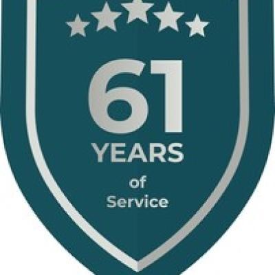 61 Years Service Teal Shield - find similar on Depositphotos