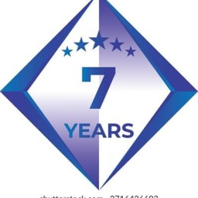 7 Years Anniversary Badge Five Star - find similar on Shutterstock