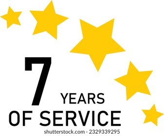 7 Years Service Experience Tag