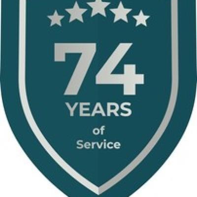74 Years Service Teal Shield - find similar on Shutterstock