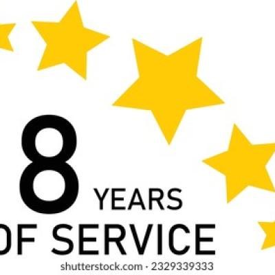 8 Years Service Experience Tag - find similar on Envato Elements