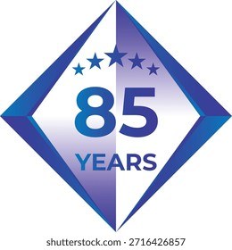 85 Years Anniversary Badge Five Star