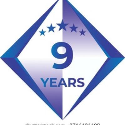 9 Years Anniversary Badge Five Star