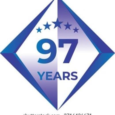 97 Years Anniversary Badge Five Star