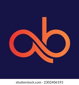 Ab Latter Mark Logo Design