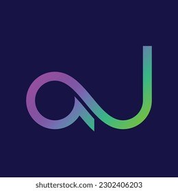 Aj Latter Mark Logo Design