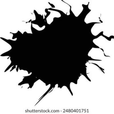 Black Ink Splash with Wavy Drips Top - find similar on Dreamstime