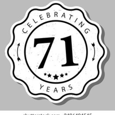 Celebrating 71 Years Experience Badge - find similar on Shutterstock