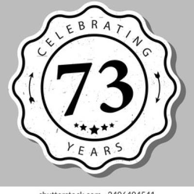 Celebrating 73 Years Experience Badge