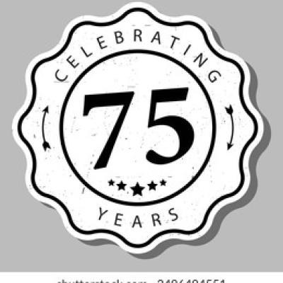 Celebrating 75 Years Experience Badge