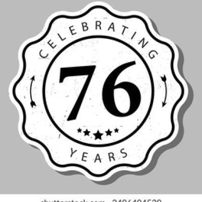 Celebrating 76 Years Experience Badge