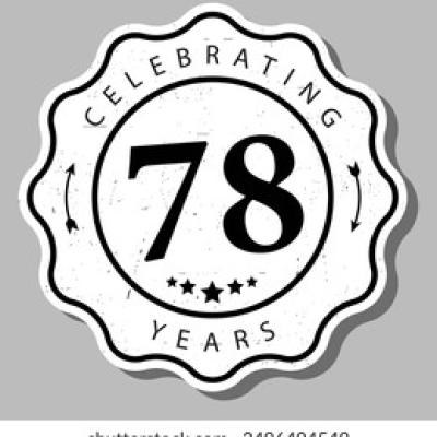 Celebrating 78 Years Experience Badge - find similar on Shutterstock